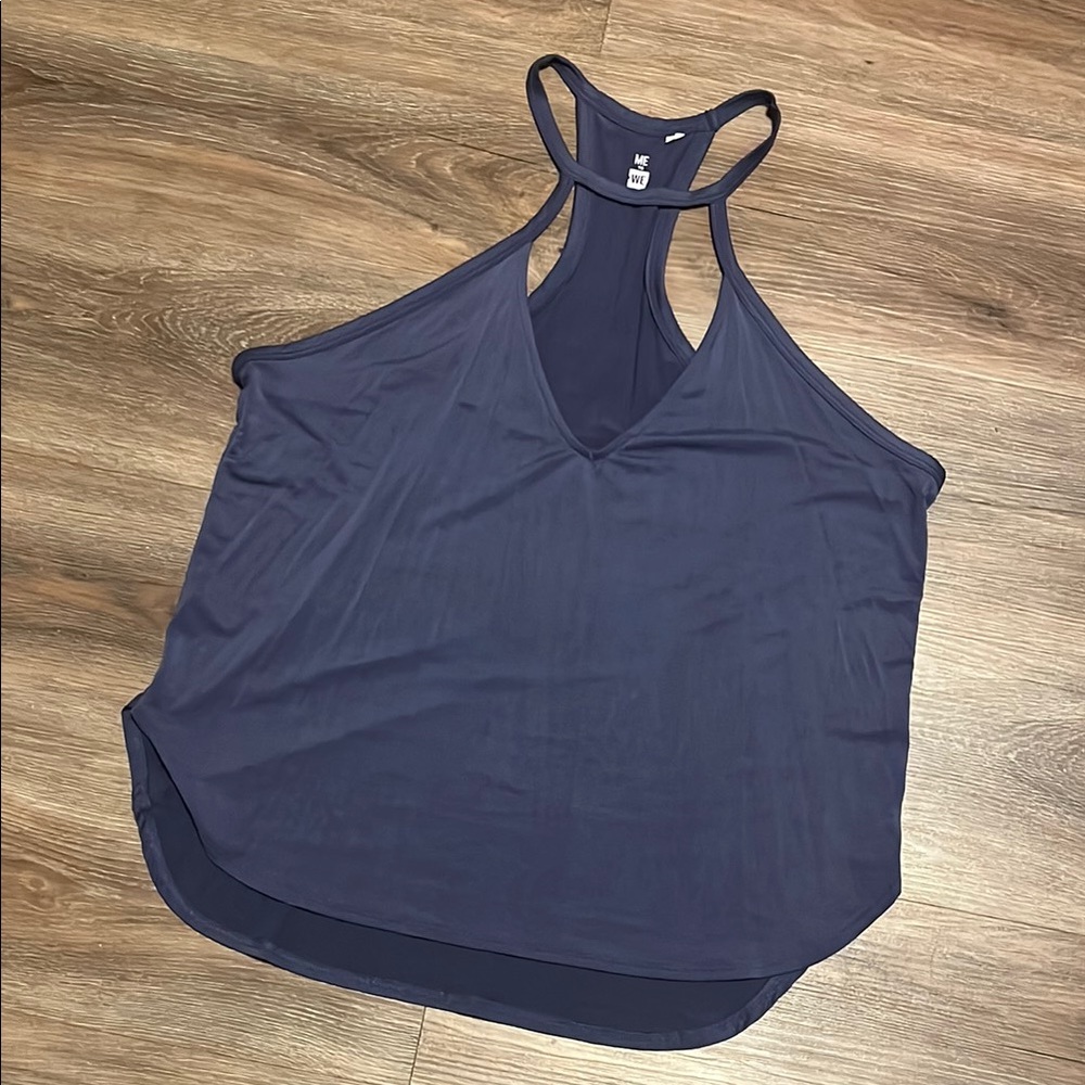Me to We Navy Blue Racerback Top